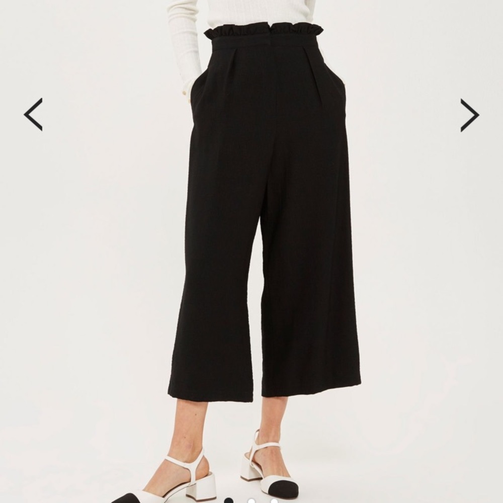 Topshop Ruffle Waist Trousers